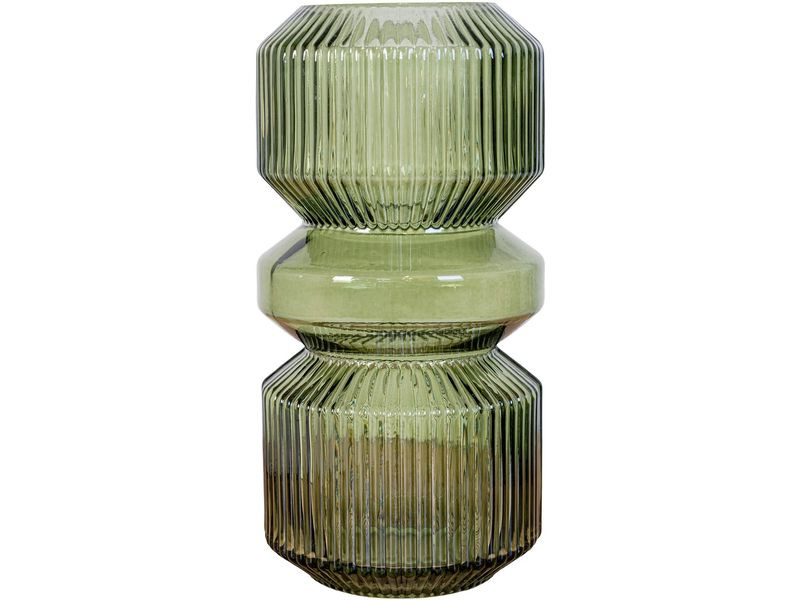 House Nordic Vase rund 25 cm, Grün