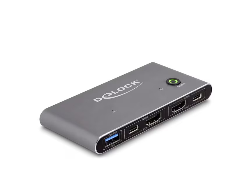 Delock KVM Switch HDMI 8K 60 Hz mit USB 5 Gbps