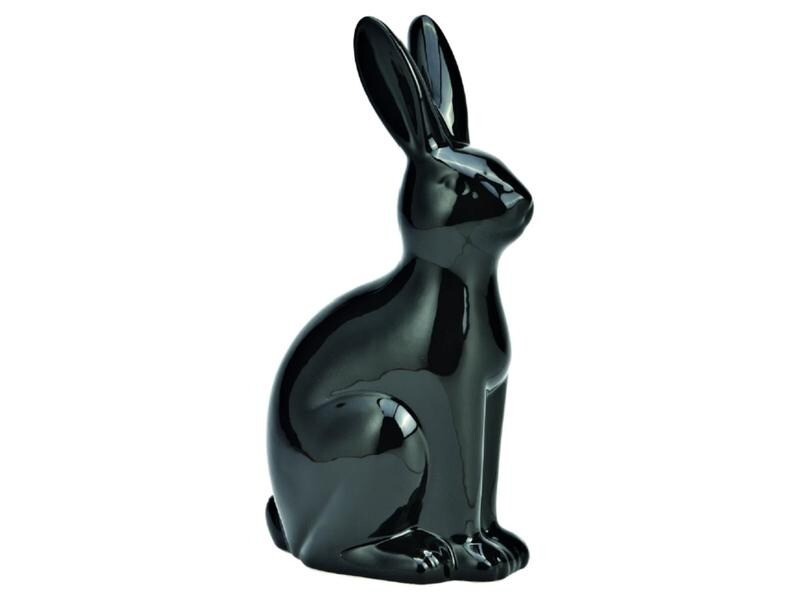 G. Wurm Hase 25 cm Schwarz