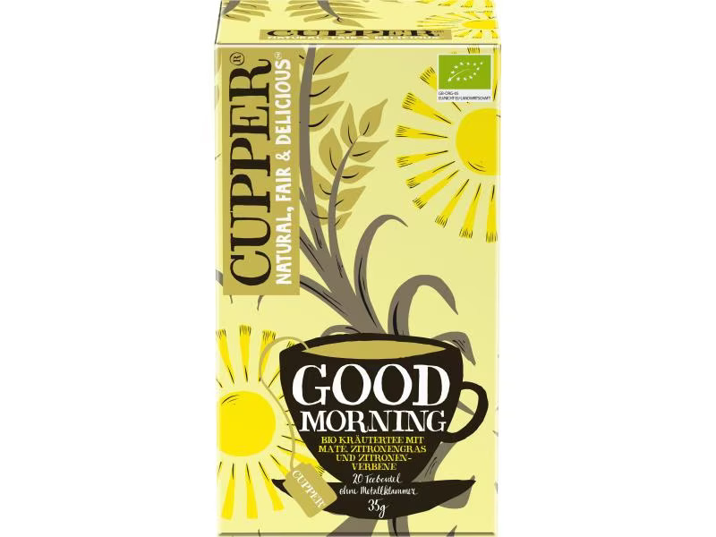 Cupper Teebeutel Bio Good Morning Kräutertee 20 x 1.75 g