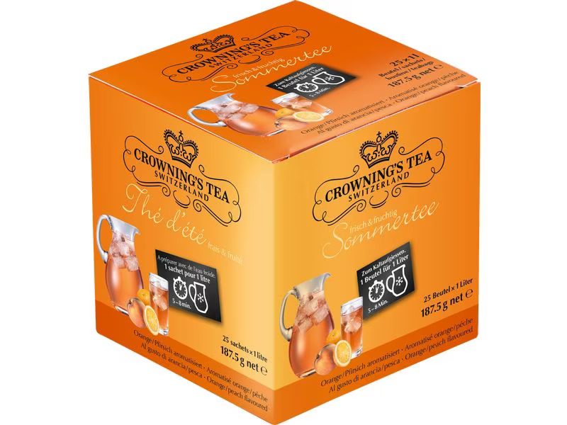 Crowning’s Tea Teebeutel Orangen-Pfirsich 25 Stück