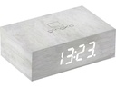 Gingko Digitalwecker Flip Click Clock Weiss