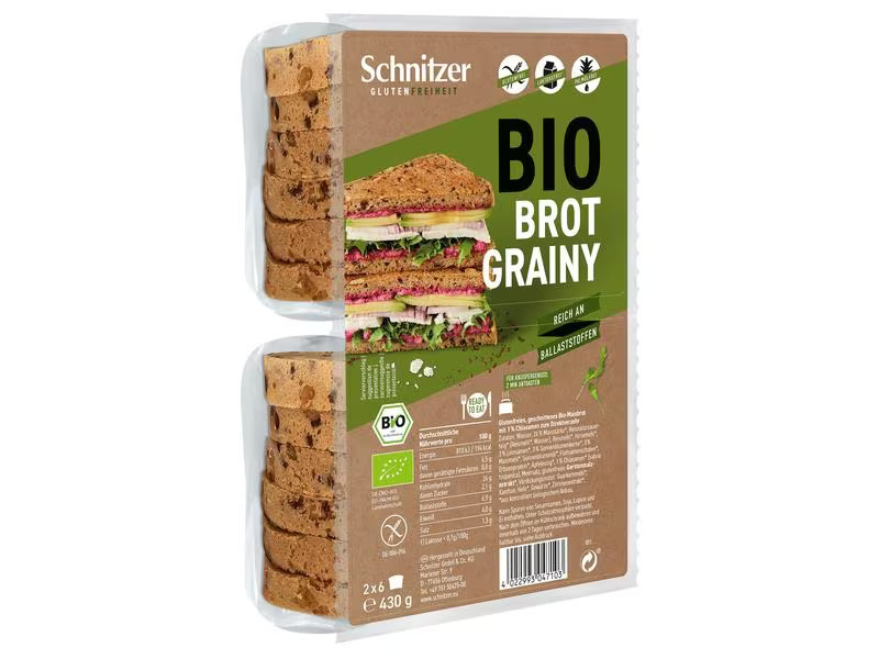 Schnitzer Bio Körniges Schnittbrot 430 g