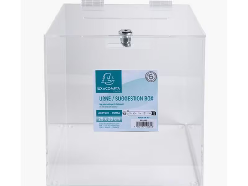 Exacompta Einwurfbox transparent Kein