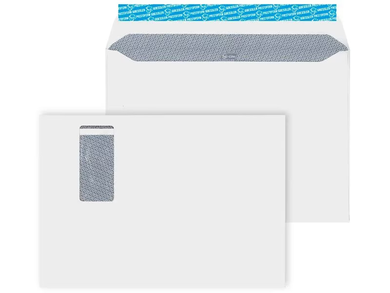 Goessler Couvert mit Fenster G-Line Pure C4, Rechts, 250 Stück