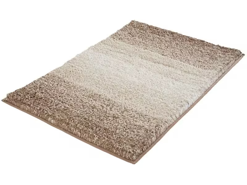 Kleine Wolke Badteppich Oslo 60 x 90 cm, Mahagoni/Beige