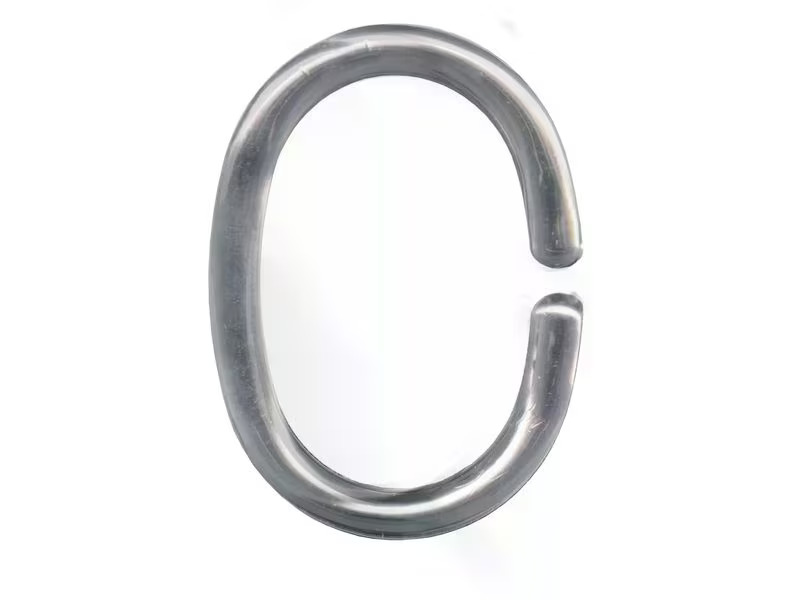 Kleine Wolke Duschvorhanghaken DV-Ringe 12 Stück, 5 cm, Silber