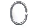 Kleine Wolke Duschvorhanghaken DV-Ringe 12 Stück, 5 cm, Silber