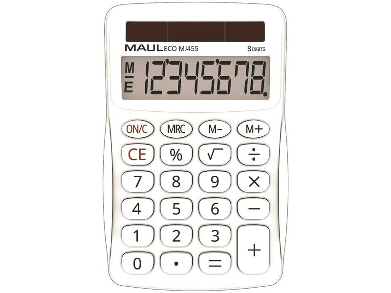 Maul Taschenrechner ECO MJ455 Weiss