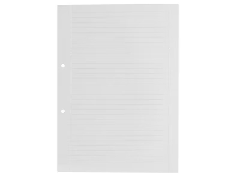 Office Focus Heftblatt FSC A4, 9 mm Liniert, Weiss, 2-fach gelocht