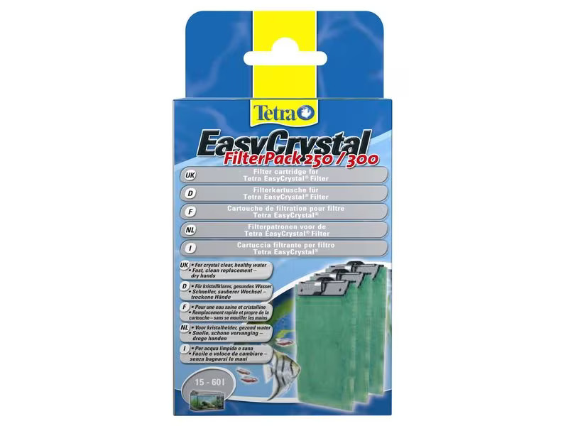 Tetra EasyCrystal Filter ohne Aktivkohle, 3 Stück
