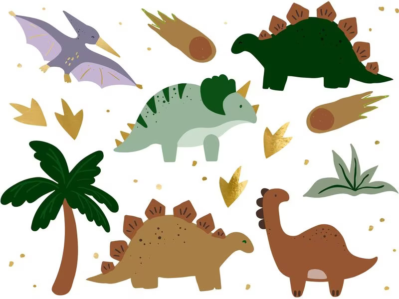 Partydeco Tattoo Set Dinosaurier