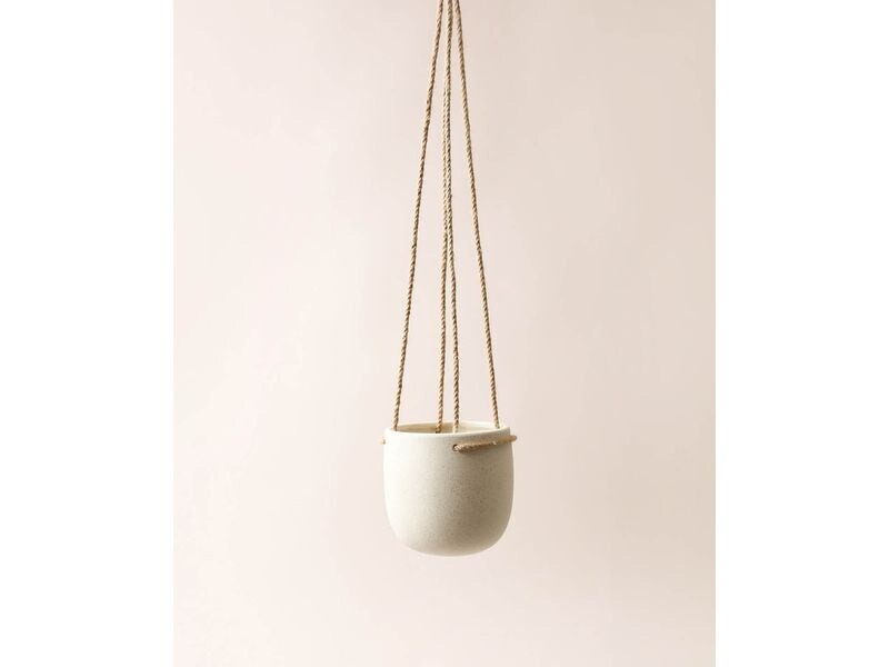 Esmée Blumentopf zum Hängen 12 cm, Beige