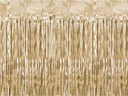 Partydeco Partyaccessoire Vorhang 90 x 250 cm, Gold-Metallic