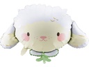 Partydeco Folienballon Schaf 87 x 57.5 cm, Mehrfarbig
