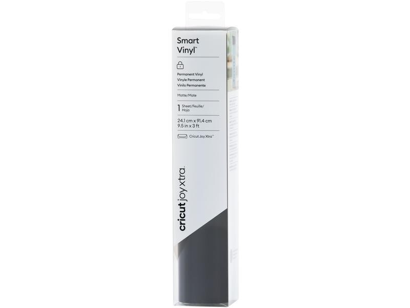 Cricut Vinylfolie Joy Xtra Smart permanent 24.1 x 91.4 cm, Schwarz