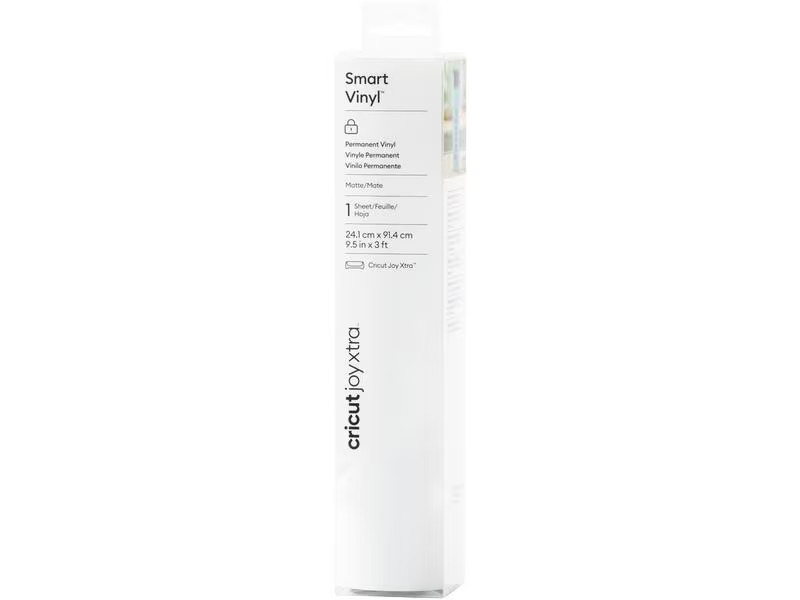 Cricut Vinylfolie Joy Xtra Smart permanent 24.1 x 91.4 cm, Weiss