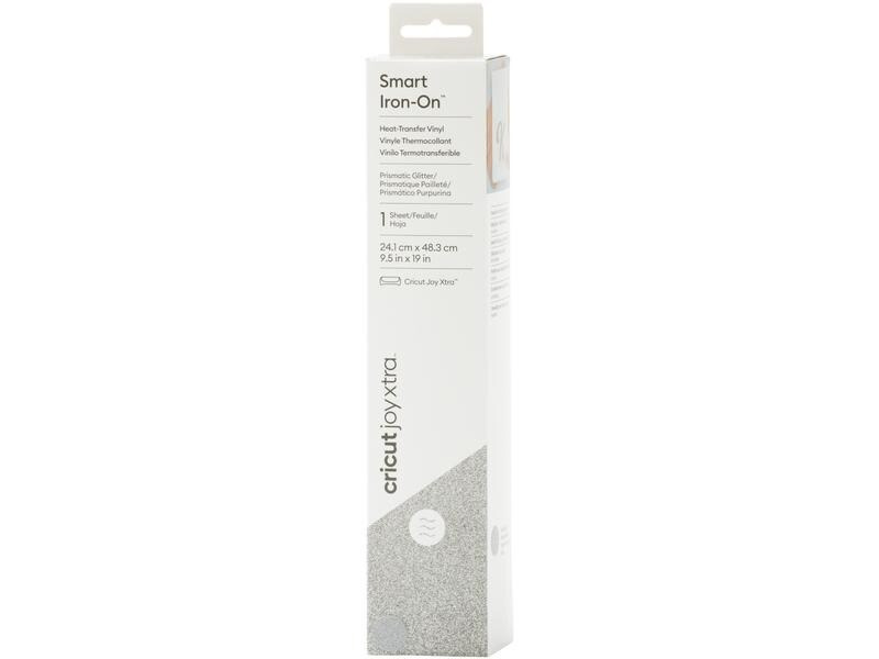 Cricut Aufbügelfolie Joy Xtra Smart 24.1 x 48.3 cm, Silber Glitzer