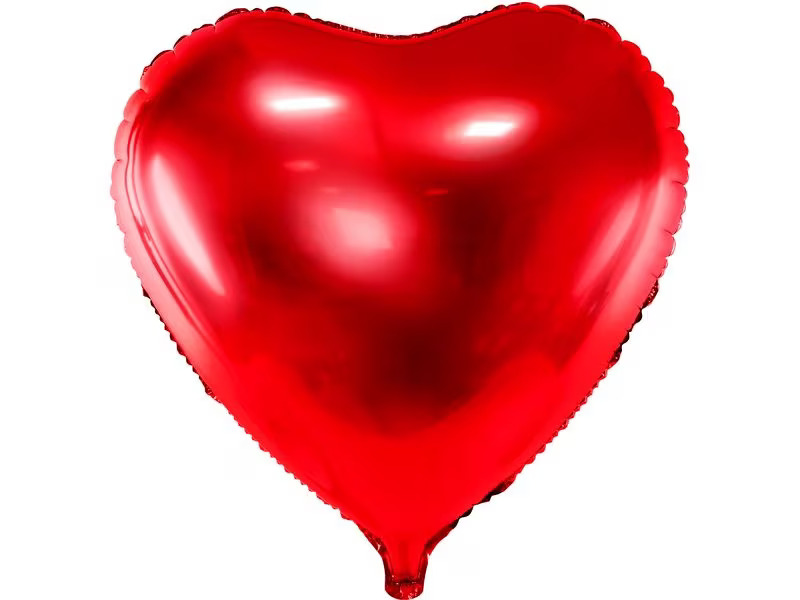 Partydeco Folienballon Herz Rot