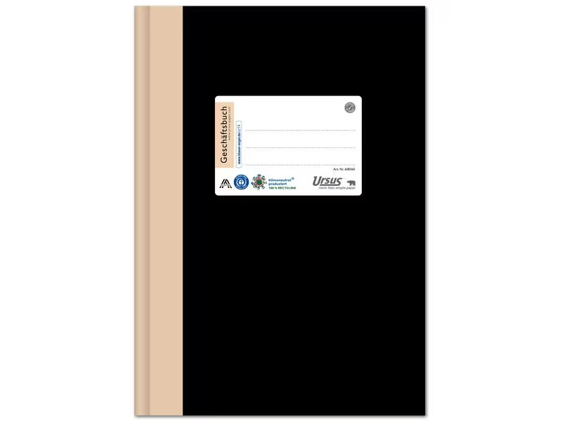 Ursusgreen Notizbuch Geschäftsbuch A4, kariert