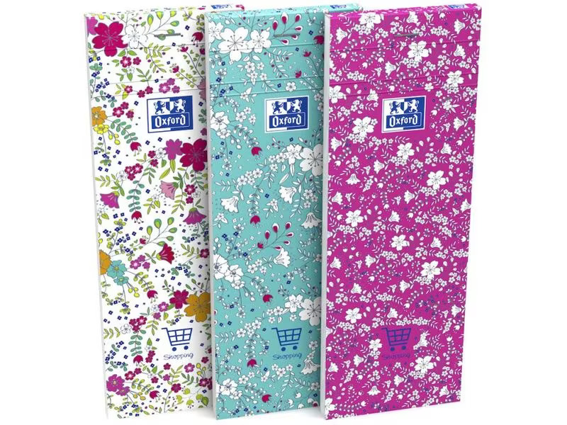 Oxford Notizblock GO Floral 74 x 210 mm, liniert