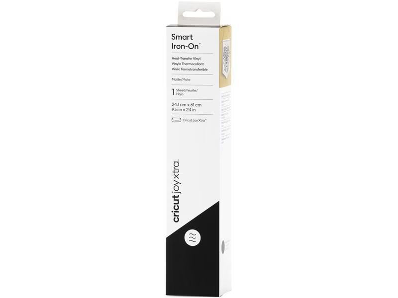 Cricut Aufbügelfolie Joy Xtra Smart 24.1 x 61 cm, Schwarz