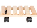 Esschert Design Rolleruntersetzer Quadratisch L Nature/Schwarz