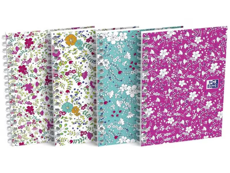 Oxford Notizblock GO Floral A6 kariert