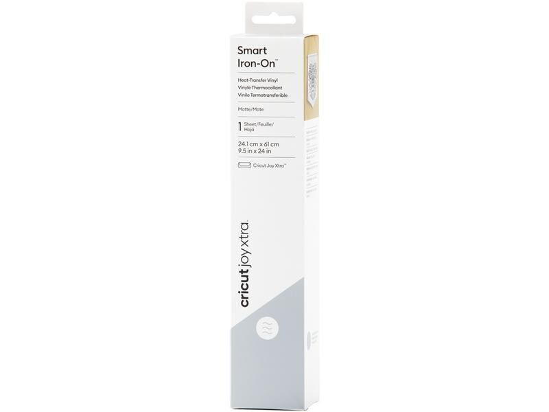 Cricut Aufbügelfolie Joy Xtra Smart 24.1 x 61 cm, Silber