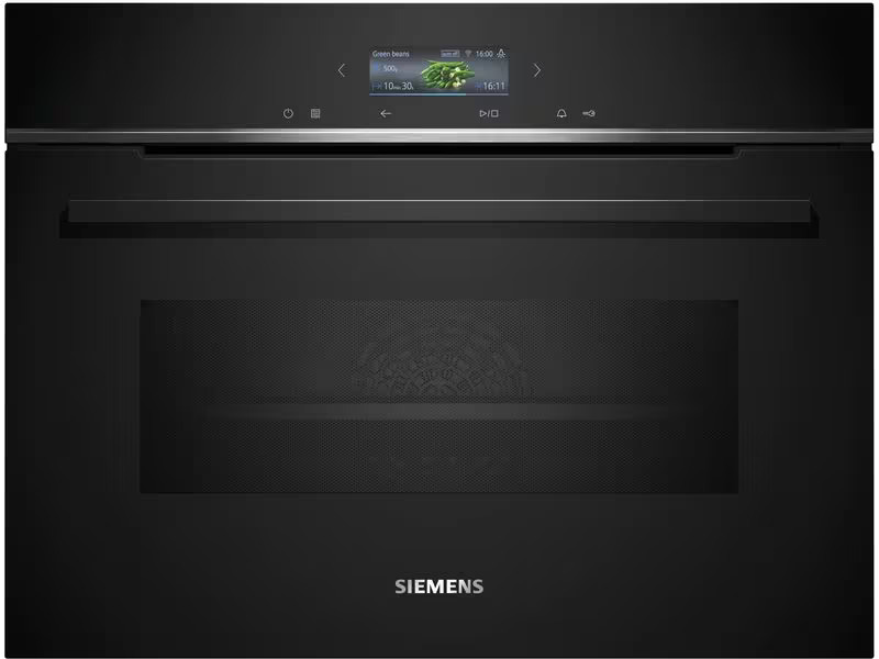 Siemens Einbaubackofen mit Mikrowelle iQ700 CM776GKB1 Schwarz