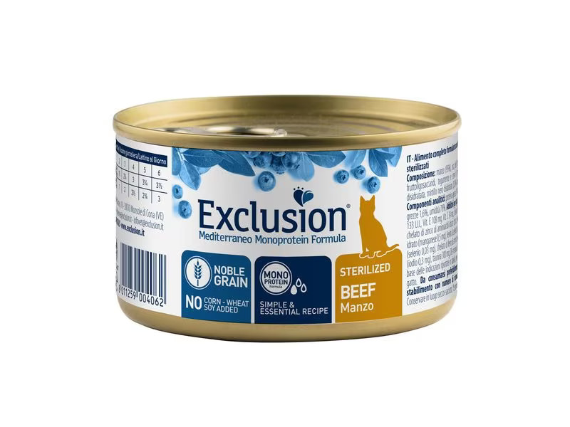 Exclusion Nassfutter Sterilized Beef, 85 g
