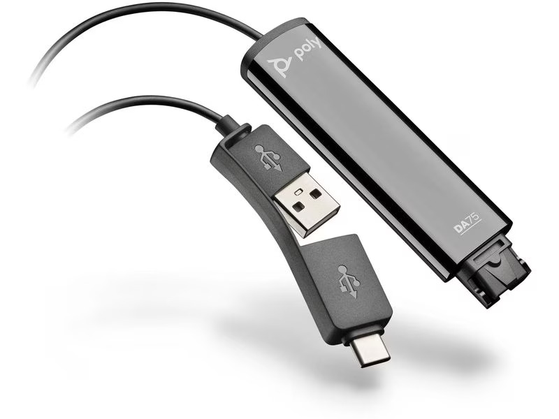 Poly Adapter DA75 USB-A / USB-C - QD