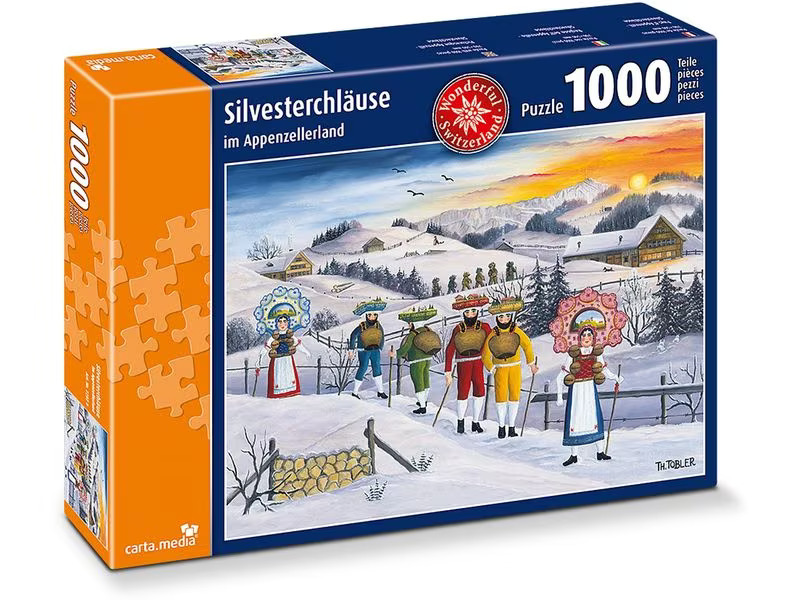 Carta.Media Puzzle Silvesterchläuse im Appenzellerland