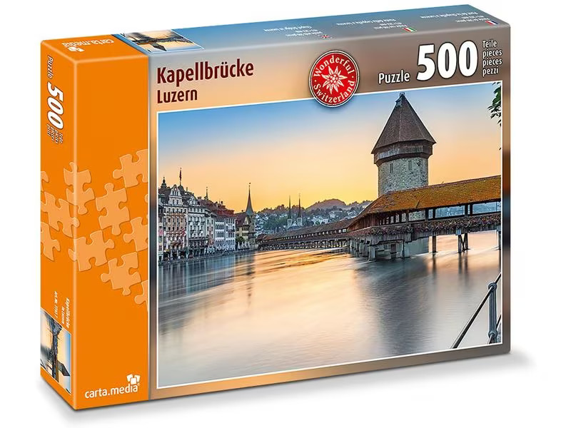 Carta.Media Puzzle Kapellbrücke Luzern