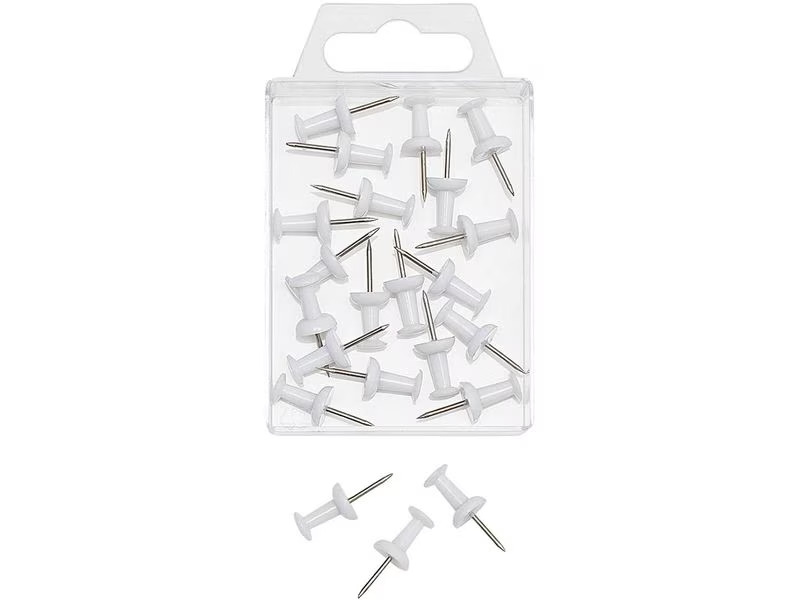 WEDO Reissnägel 9 mm Weiss, 20 Stück