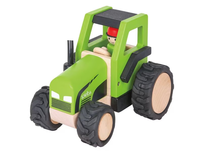 Spielba Holzspielwaren Traktor mit Figur