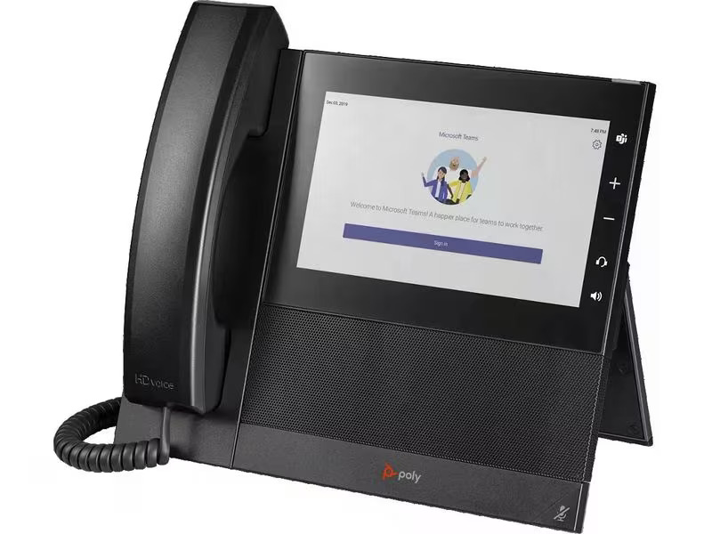 Poly Tischtelefon CCX 600 Microsoft Teams Schwarz