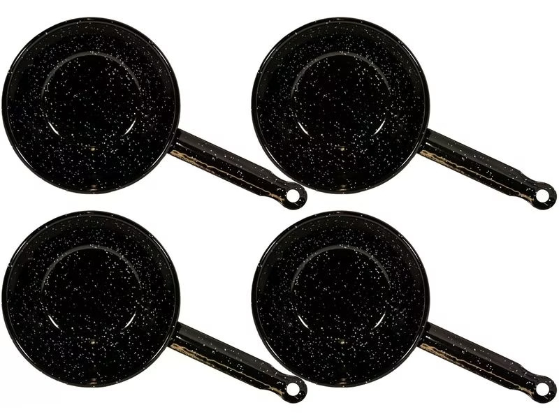 Garcima Grillpfanne mit Stiel, 4er-Set, Ø 14 cm