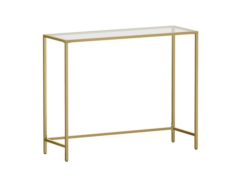 VASAGLE Konsolentisch 80 cm x 100 cm, Gold