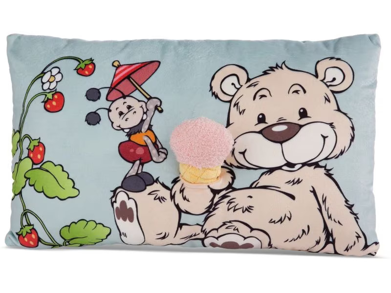 Nici Green Kissen Bär Bendix mit 2D Eis 43 x 25 cm