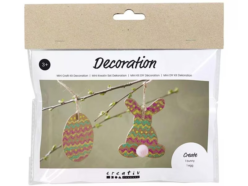 Creativ Company Bastelset Ei und Hase