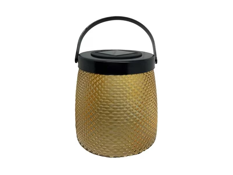 Dameco Laterne LED Solar, 15.2 cm, Orange
