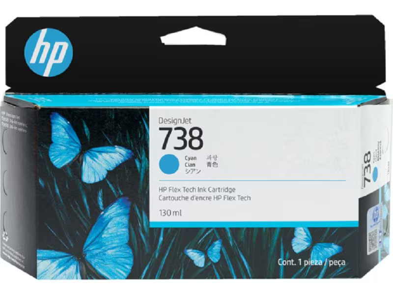 HP Tinte Nr. 738 (498N5A) Cyan
