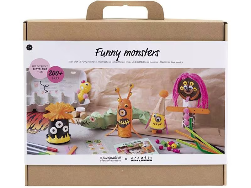 Creativ Company Bastelset Mix Lustige Monster
