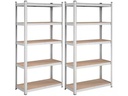 Songmics Regal 2 Stück, Silber