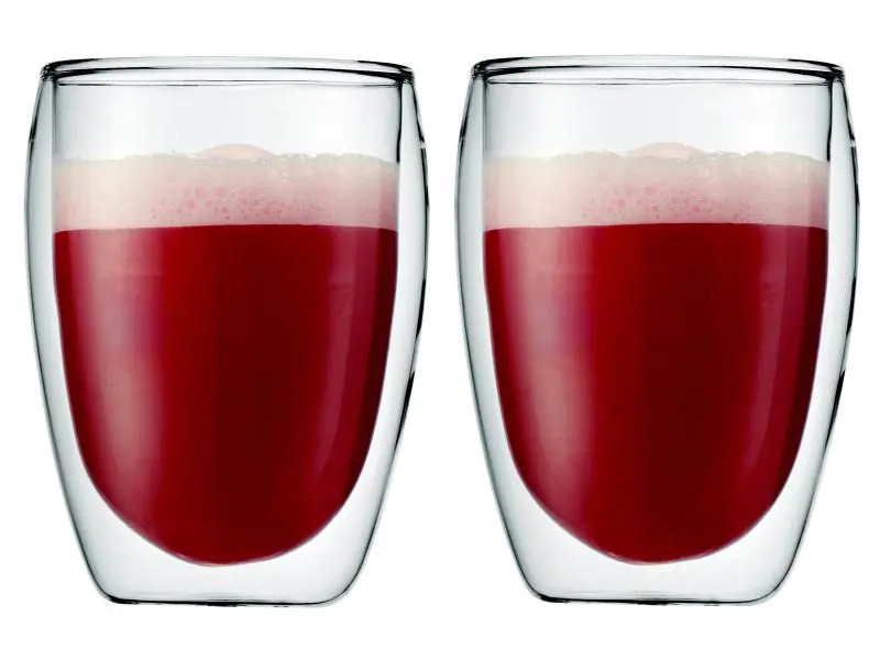Bodum Thermobecher Pavina 350 ml, 2 Stück, Transparent