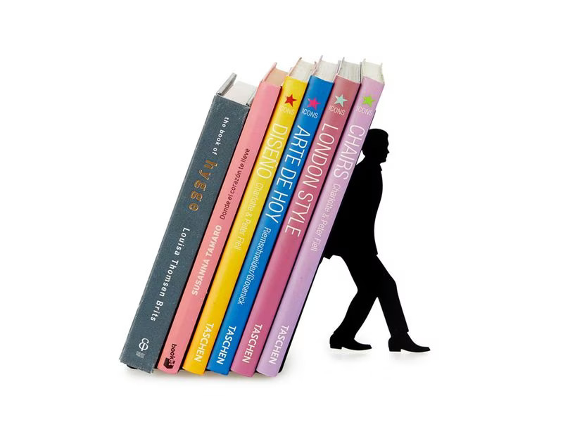 Trendform Buchstütze Too many Books Schwarz