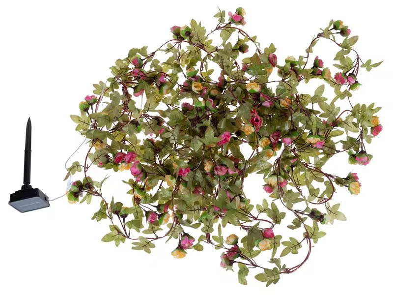 COCON Lichterkette LED Solar Blumen, 10 m