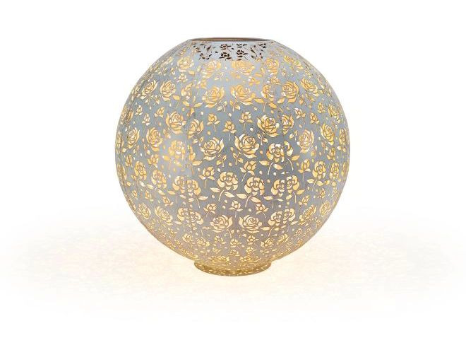 STT Windlicht Solar Antic Ball Baccara Ø 40 cm, White