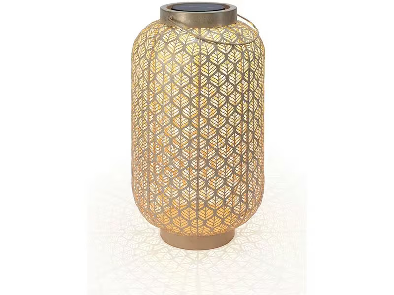 STT Laterne Solar Antic Grand Grafic, 58 cm, Hellbeige